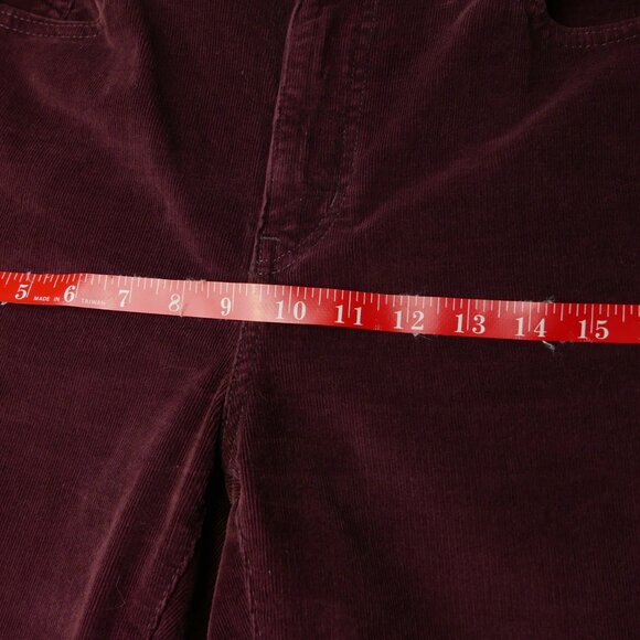 724 High Rise Straight Burgundy Cord	US 31 - Picture 6 of 6